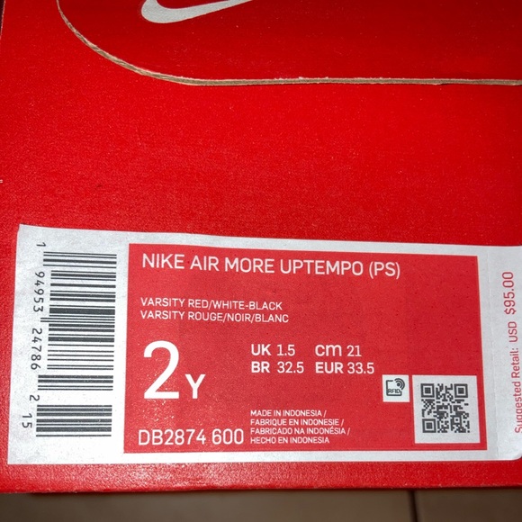 🆕 Nike Air more uptempo for kids - Picture 7 of 7